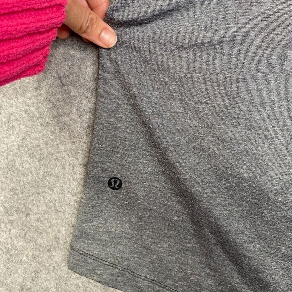 Lululemon Shirt Mens Gray Performance Golf Polo Stretch Short Sleeve Heather - Picture 10 of 10